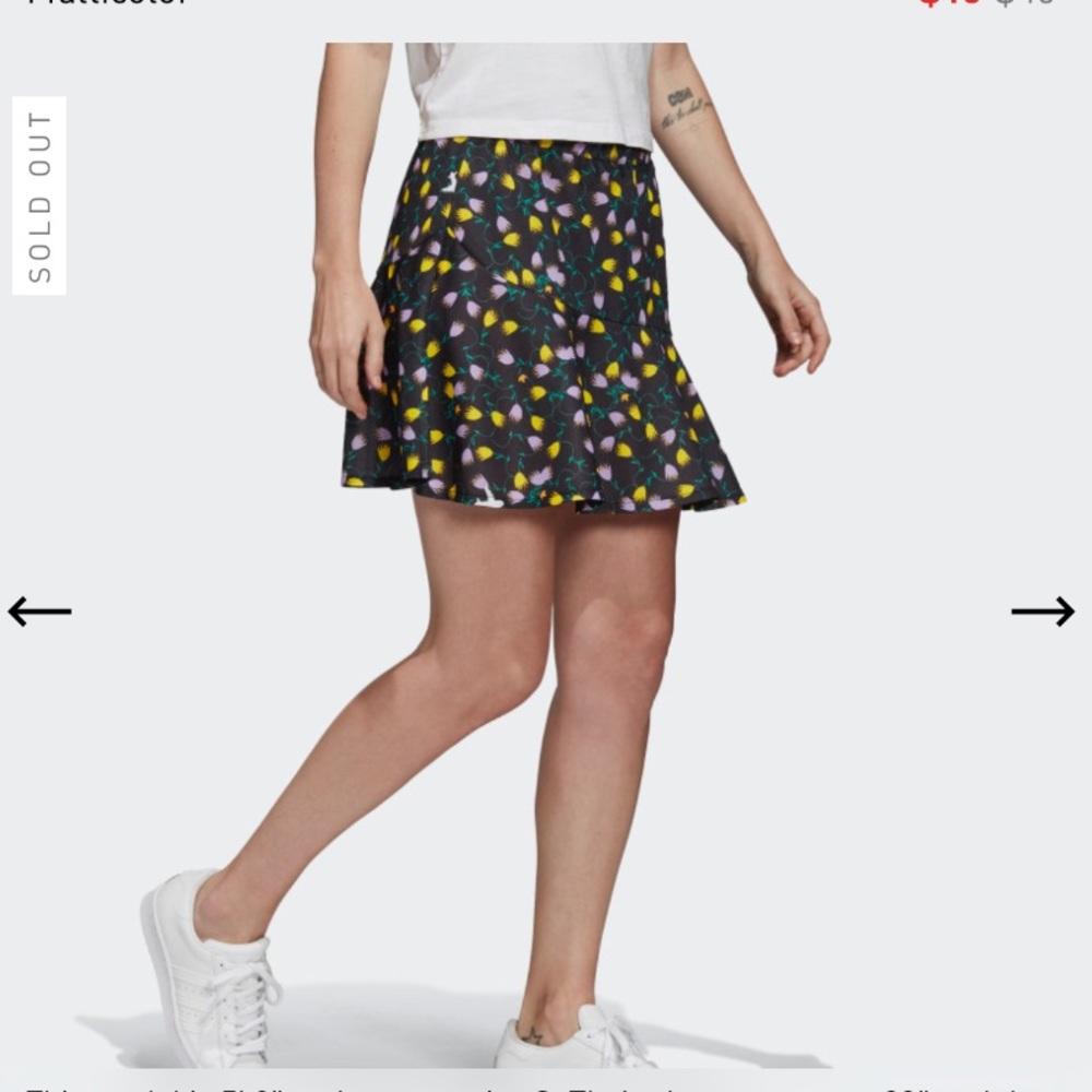 Adidas Original All Over Print Floral Skirt